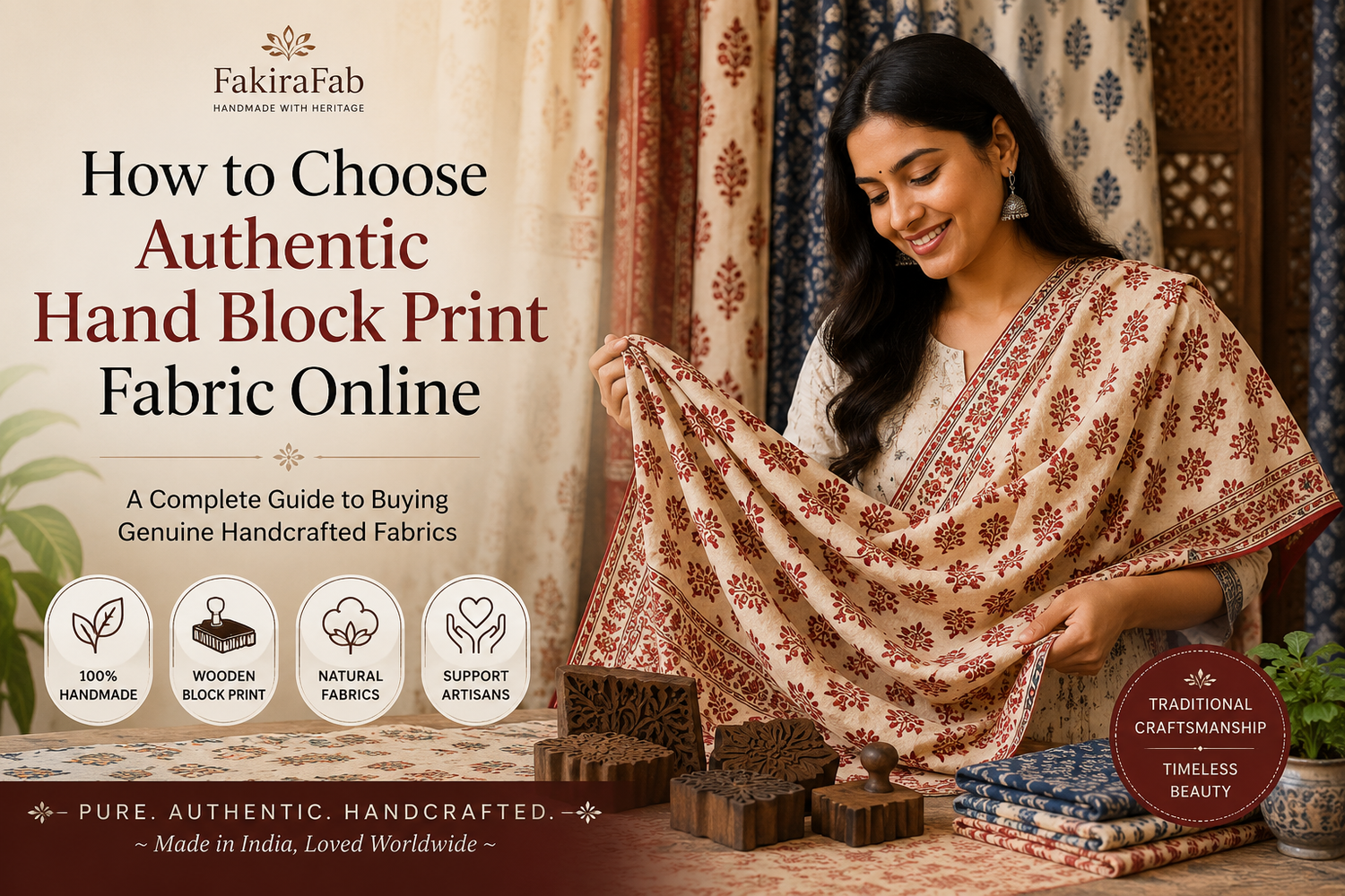 How to Choose Authentic Hand Block Print Fabric Online