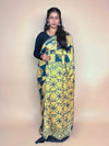 Mustard Ajrakh Modal Handblock Printed Saree