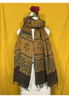 Ajrakh Linen Handblock Printed Dupatta