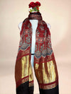 Ajrakh Handblock Printed Lagdipatta Modal Dupatta
