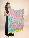 Off White Anokhi Handblock Printed Cotton Dupatta