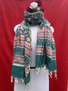Anokhi handblock printed cotton linen dupatta