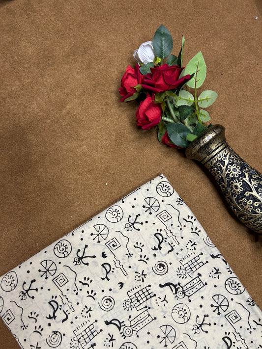Multicolor Bagru Print Fabrics | Black