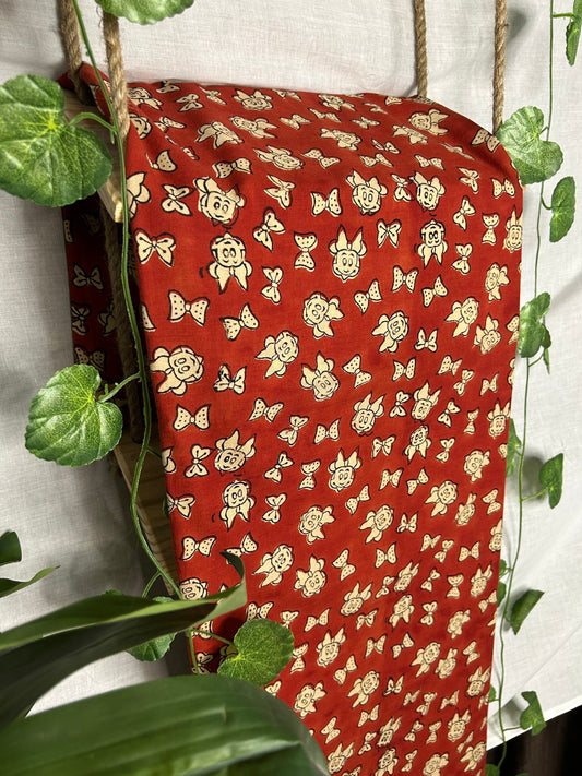 Rust Red Bagru Print Fabrics