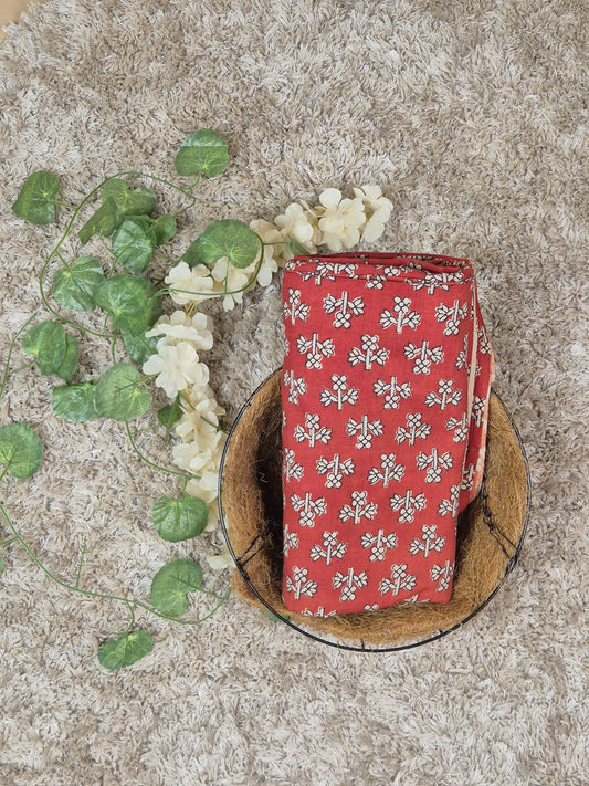 Rust Bagru Print Fabrics