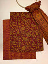 Multicolor Banjara Handblock Printed Cotton Suit Set | Rust Orange