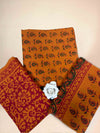 Rust Orange Banjara Handblock Printed Cotton Suit Set