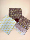 Brown Cotton Dupatta Three- Piece Suits