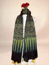 Dark Green Ajrakh Handblock Printed Modalsilk Dupatta