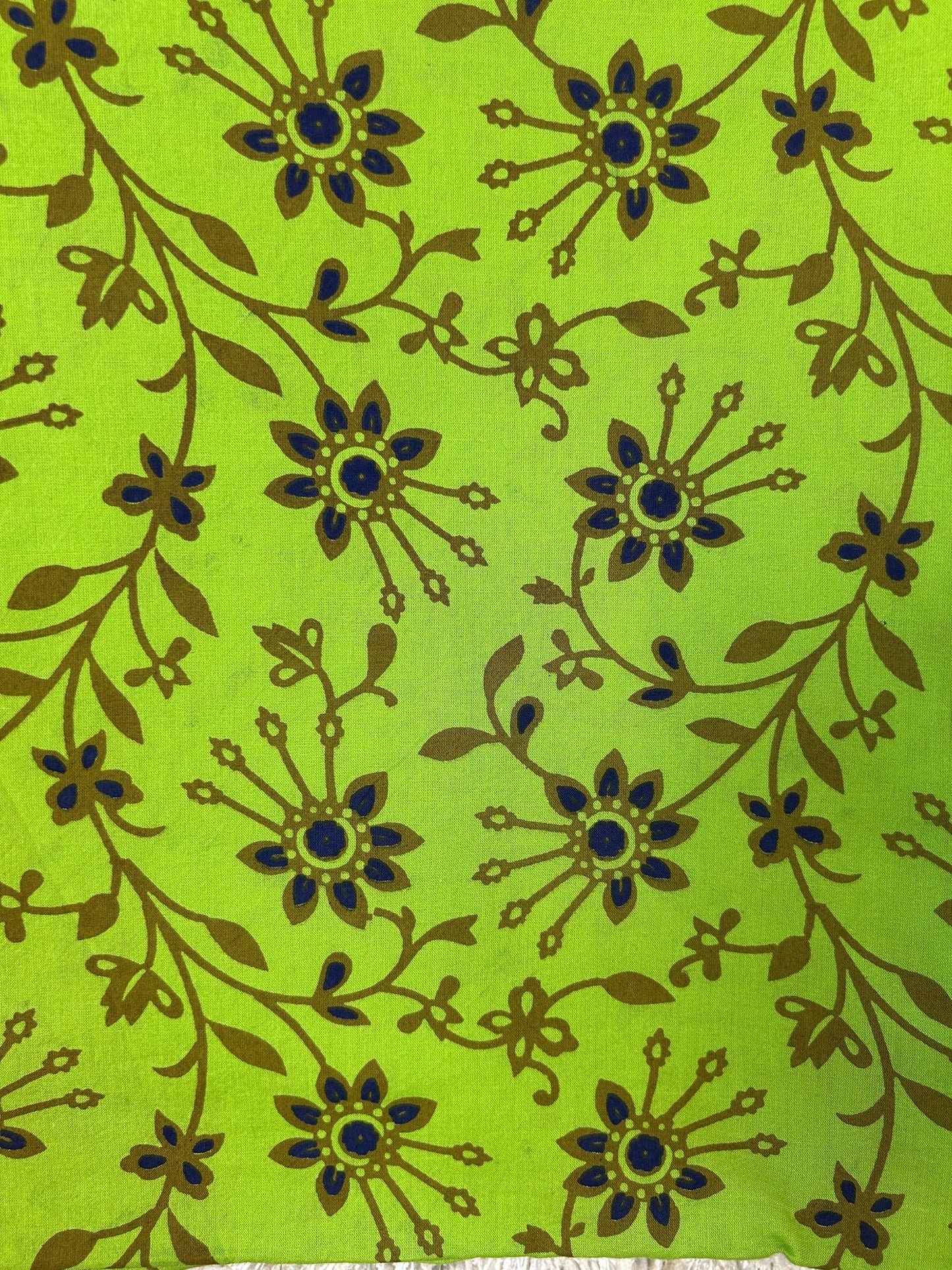 Discharge Print Handblock Cotton Fabric