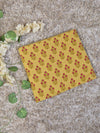 Multicolor Discharge Hand Print Cotton Fabric | Butter Yellow