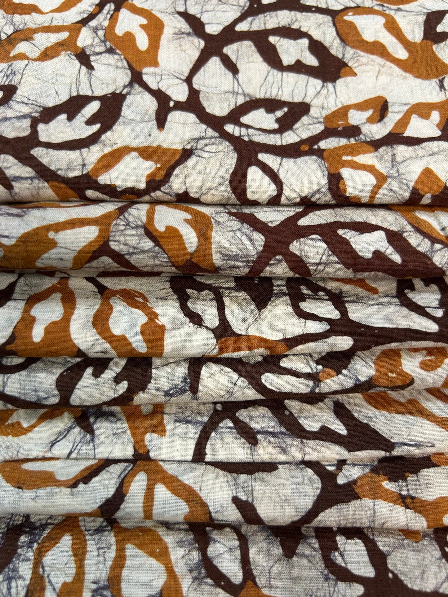 Batik Hand-Block Printed Cotton Fabric