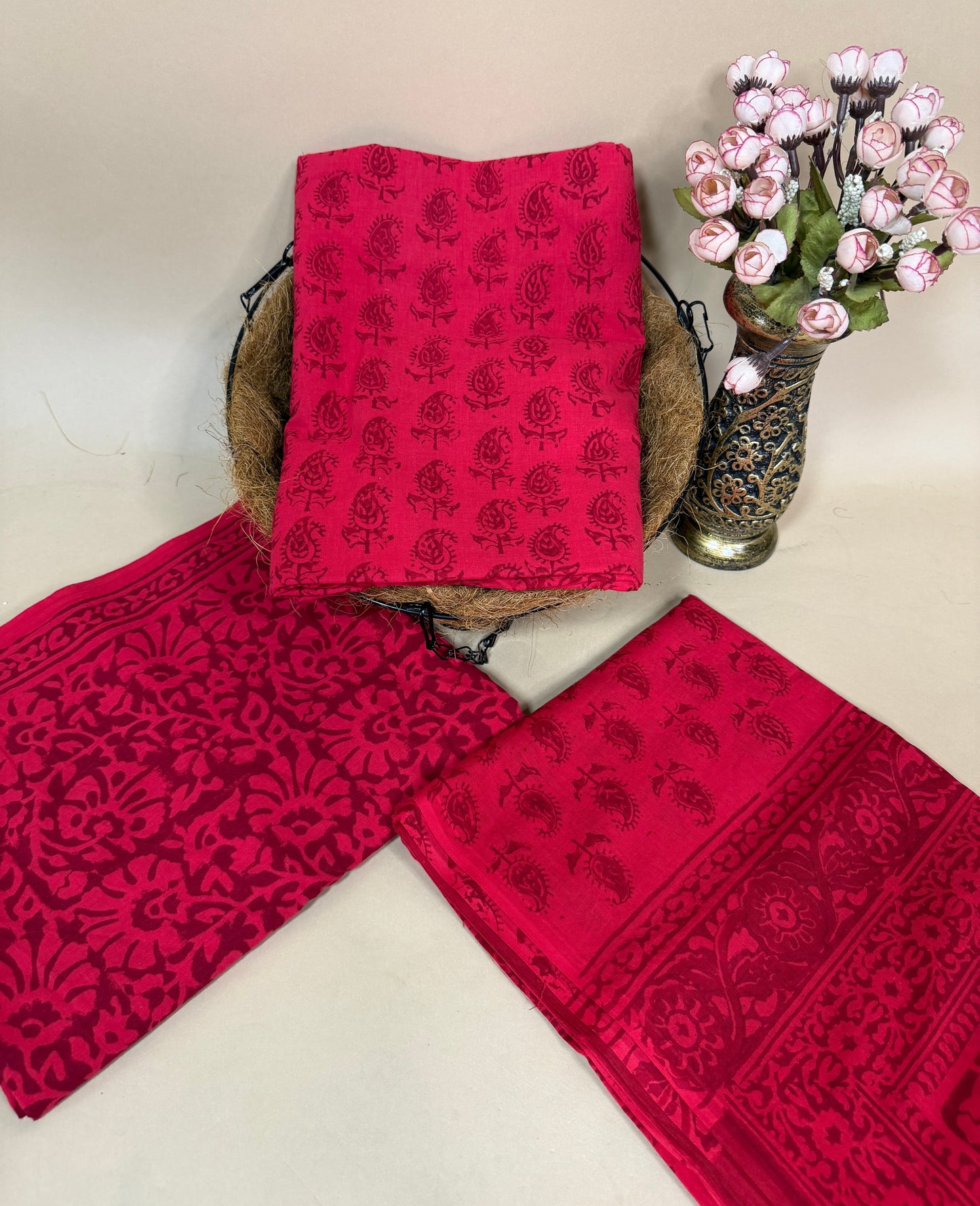Banjara Handblock Printed Cotton Suit Set