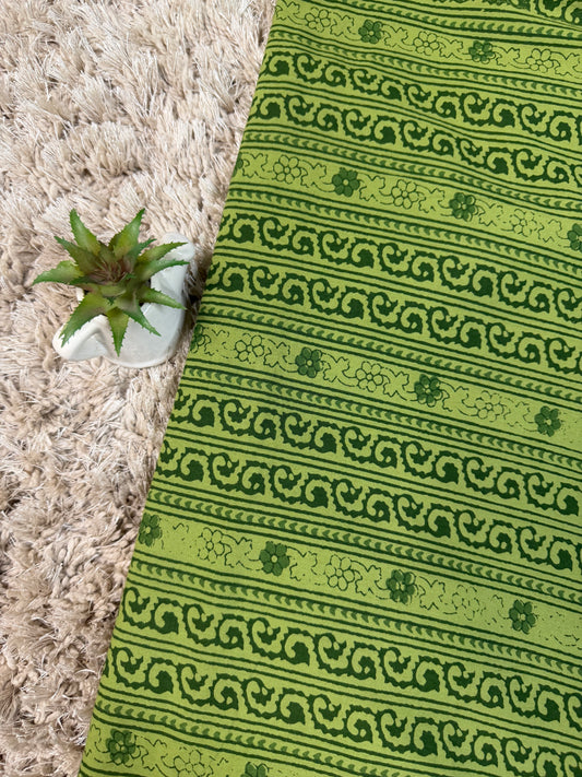 Green Banjara Print Fabric