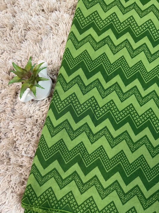Green Banjara Print Fabric
