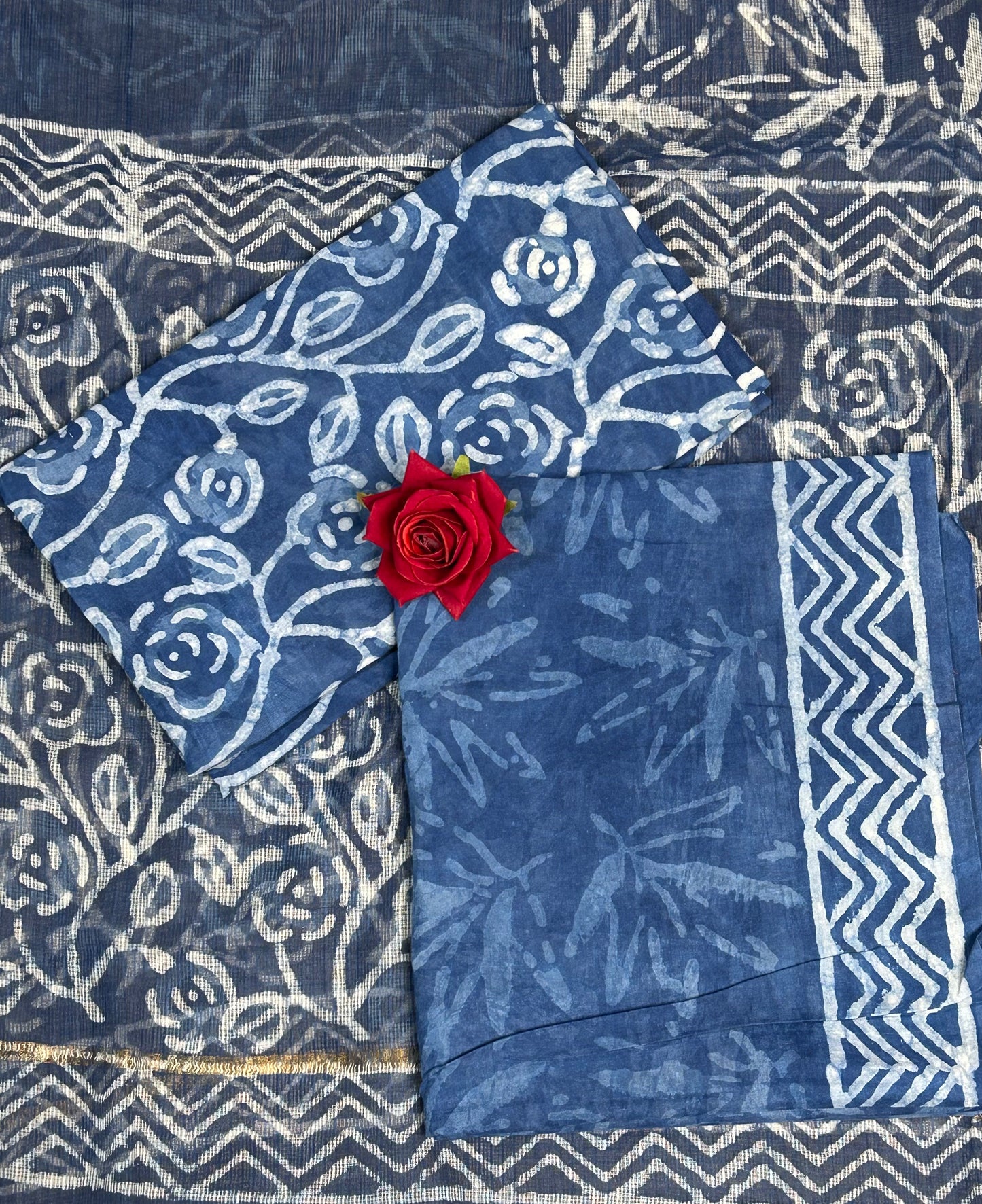 Kota Handblock Printed Cotton Suit Set