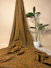 Mustard Super Ajrakh Handblock Printed Fabric | Mustard