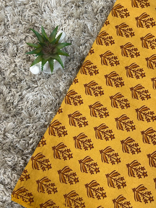 Mustard Yellow Banjara Print Fabric
