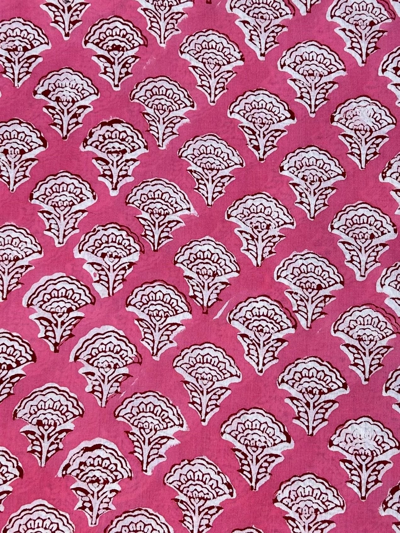 Indigo White Print Fabric