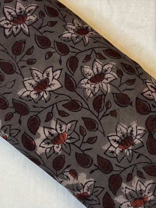 Dark grey Jahota Print Fabrics
