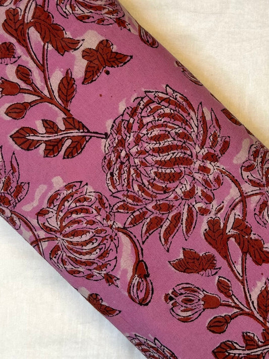 Soft Pink Jahota Print Fabrics