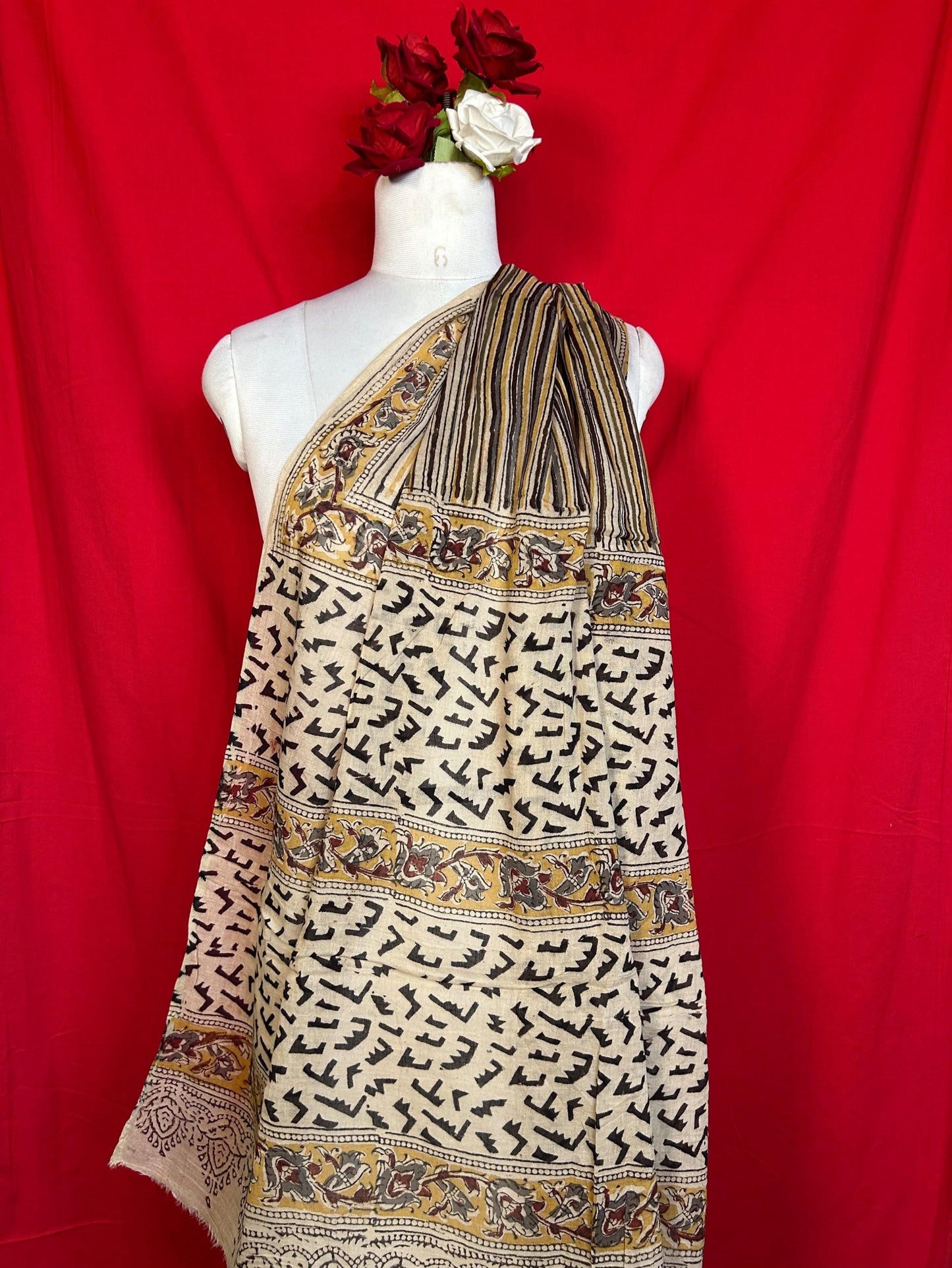 Kalamkari Cotton Dupatta