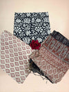 Maroon Kota Handblock Printed Cotton Suit Set