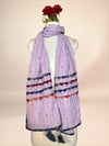 Lavender Kantha Cotton Stole