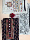 Black Patchwork Three-Piece Suits
