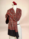 Red Ajarkh Cotton Handblock Printed Dupatta