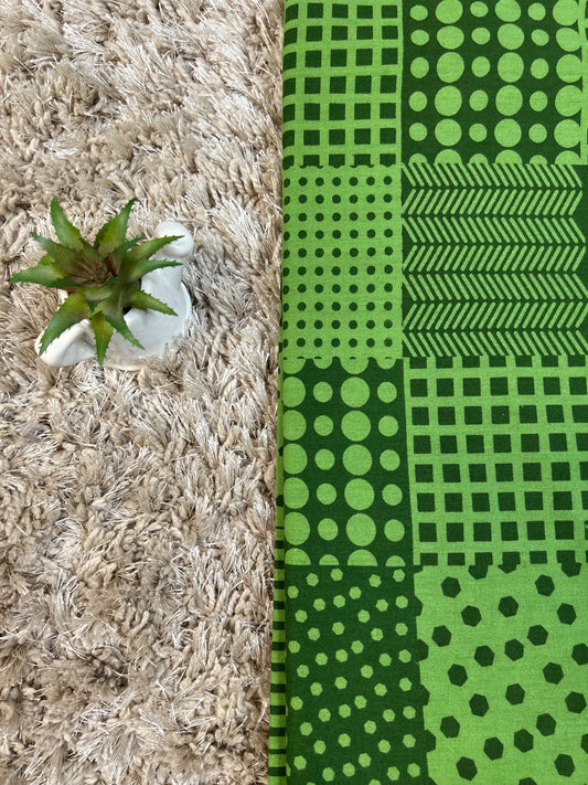 Lime Green Banjara Print Fabric