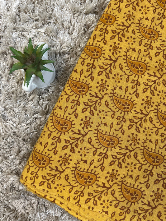 Mustard Yellow Banjara Print Fabric