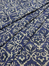 Blue Fakira Print Hand Block Printed Fabric