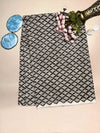 Gray Saudagiri Mul Hand Block Printed Fabric