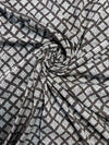 Dark Brown Saudagiri Mul Hand Block Printed Fabric