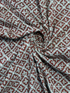 Maroon Saudagiri Mul Hand Block Printed Fabric