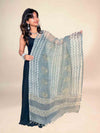 Grey Vanaspati Kota Handblock Printed Dupatta