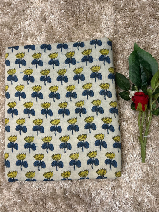 Vanaspati Handblock Printed Cotton Fabric