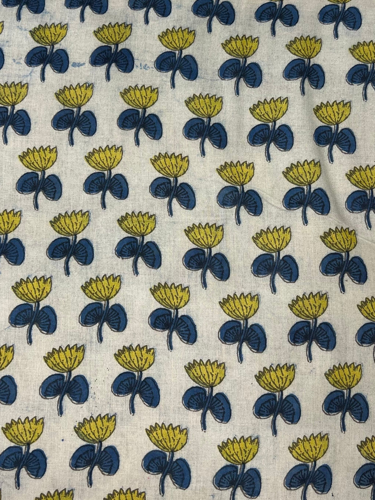 Vanaspati Handblock Printed Cotton Fabric