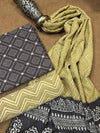 Pashmina Handblock Printed Cotton Suit Set