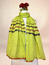 Yellow Kantha Cotton Stole
