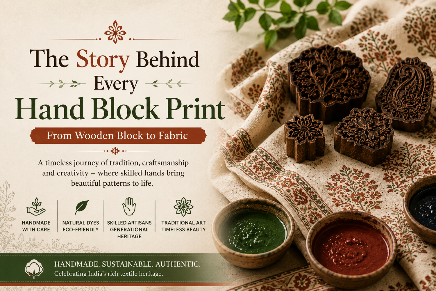 The Story Behind Every Hand Block Print – From Wooden Block to Fabric