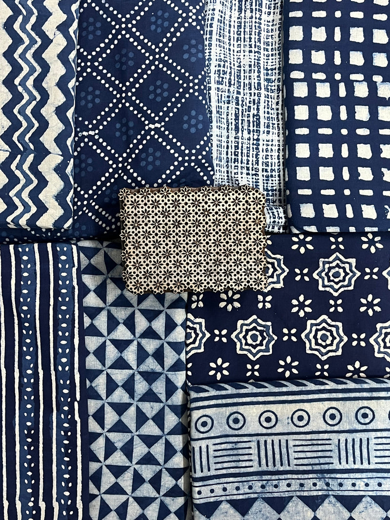Indigo Blue Print Fabric