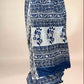 Navy Blue  Fakira Assam Silk Handblock Printed Saree