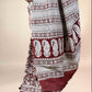Maroon Fakira Assam Silk Handblock Printed Saree