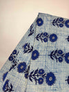 Multicolor Brush Hand Block Printed Fabric | Blue