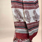 Maroon Fakira Assam Silk Handblock Printed Saree