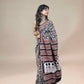 Black Fakira Assam Silk Handblock Printed Saree