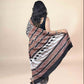 Black Fakira Assam Silk Handblock Printed Saree