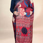 Crimson Ajrakh Modal Handblock Printed Saree